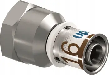 Adapter metalik femër RP 1/2", 16mm, argjendtë