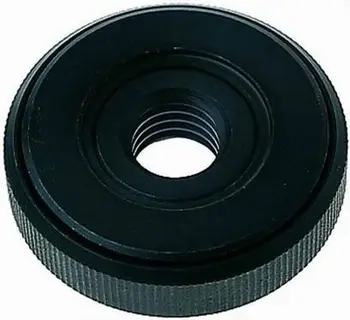 Adapter metalik fotografik Kaiser, formë disk, fileto qendrore, i zi