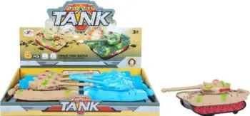 Lodër tank plastik Mega Creative 458279, 22cm, me mekanizëm lëvizës