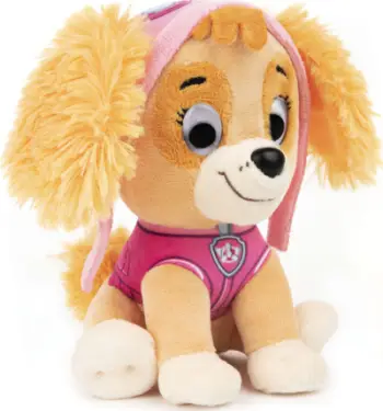 Lodër plushe Spin Master Paw Patrol Skye, 15 cm, rozë