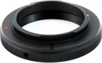 Adapter objektivi Pixco Canon EOS EF EF S në T2, duralumin, i zi - 2