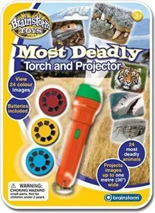 Lodër projektor me pishtar Most Deadly, set 12 copë, 24 figura, shumëngjyrëshe