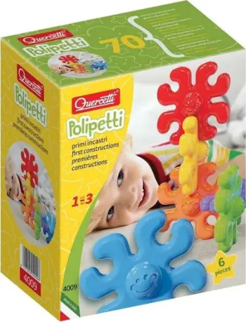 Lodër puzzle Quercetti Daisy Polipetti, 6 pjesë, shumëngjyrëshe