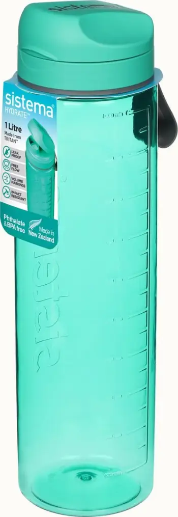 Shishe uji Sistema Tritan Active Flip Top, 1L, shumëngjyrëshe