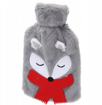 Shishe uji të nxehtë dekorative Plush, 850ml, 26x15cm, gri