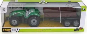 Lodër traktor me rimorkio Adar, me pemë, shumëngjyrëshe