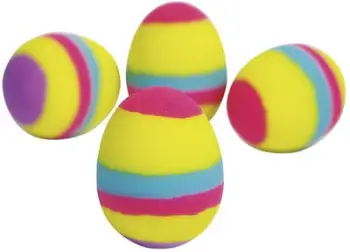 Lodër toptha kërce Goki FB246 Flummy Eggs, set vezësh, shumëngjyrëshe
