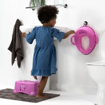Shkallëzë fëmijësh My Carry Potty My Little Step Stool Pink Dragon, plastike, kundër rrëshqitjes, rozë