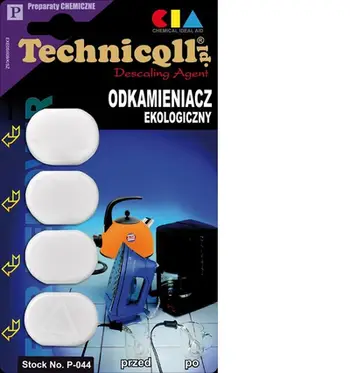 Shkallëzues ekologjik në tableta Technicqll P-044, 4x14g, transparent