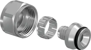 Adapter tubi Uponor Flex X, PEX 16x1.8 2.0, 3/4" FT Euro, i galvanizuar