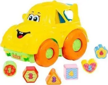 Lodër sorter veturë Polesie Passenger Car, edukative, 12m+, shumëngjyrëshe