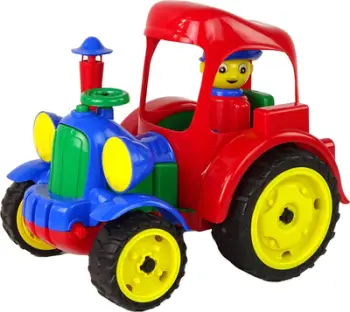 Lodër traktor Hemar MIX Family, me rrota gome, shumëngjyrëshe