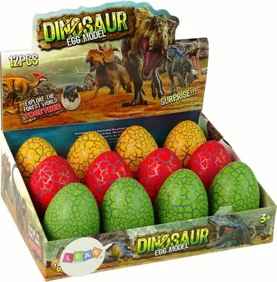 Lodër vezë dinosauri, 8cm, shumëngjyrëshe - 2