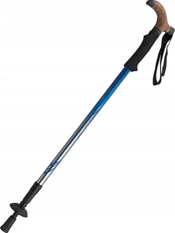 Shkop trekking për Nordic Walking Allround, 3 seksione, 65 135cm, argjendtë kaltër