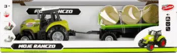Lodër traktor me rimorkio Mega Creative My Ranch 487487, me aksesorë, me drita dhe zë, jeshil