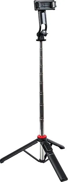 Shkop selfie tripod 3IN1, 130 cm, me telekomandë Bluetooth, i zi - 1