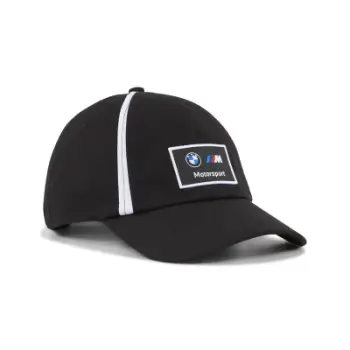 Kapelë PUMA BMW M Motorsport Heritage Dad Cap 01, pambuk, e zezë