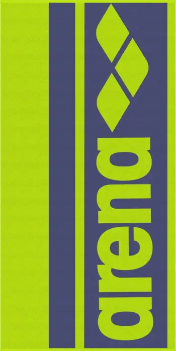 Peshqir plazhi Arena Logotype Jacquard, 90x180cm, pambuk, ngjyrë ujë mangrove