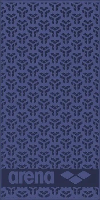 Peshqir pambuku Arena Monogram, 180x90cm, gri asphalt