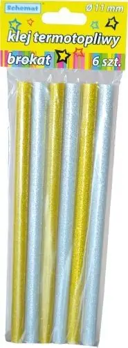 Shkop ngjitës për pistoletë, 11mm, paketim 6 copë, transparent