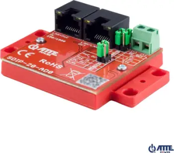 Adaptues PoE ATTE SDIP-20-AD0, ulje tensioni, për sisteme rrjeti, i zi