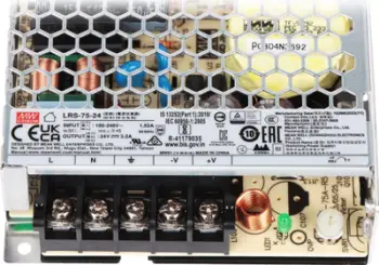 Adaptori elektrik Mean Well LRS-75-24, 75W, 24V DC, i argjendtë