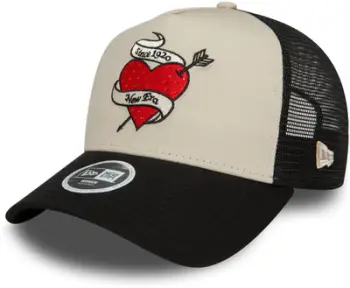 Kapelë unisex Era Rhinestone Trucker, një masë, stone e zezë