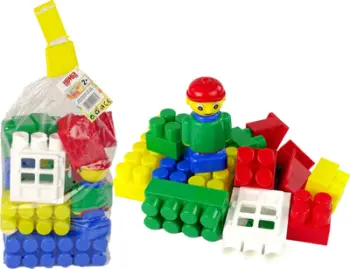 Lodra blloqe ndërtimi K3 Small Construction Blocks, 30 copë, 57 mm, shumëngjyrëshe