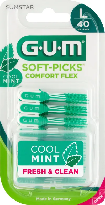 Shkopinj interdentalë Gum Soft-Picks Comfort Flex Mint Large, 40 copë, mente - 2
