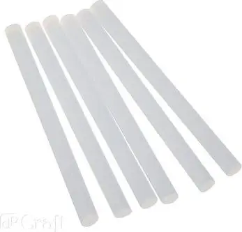 Shkopinj ngjitësi për pistoletë Clear, 11mm, 10cm, transparent