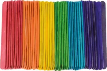 Shkopinj kreativë Brewis Colorful Sticks, 11.4 cm, set 50 copë, shumëngjyrëshe