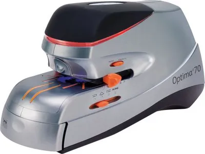 Kapëse elektrike Rexel Optima 70, 70 fletë, gri - 1