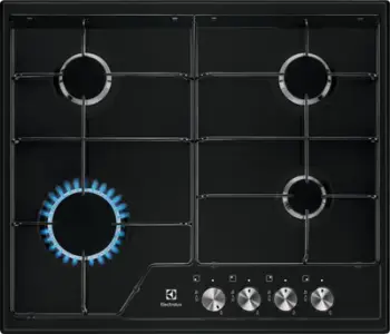 Pianurë me gaz Electrolux EGS6424K, 4 djegës, e zezë