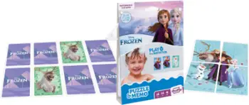Loja me letra banjoje Cartamundi Shuffle Aqua Game Disney Frozen, për fëmijë, shumëngjyrëshe