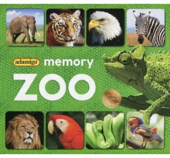 Loja e kujtesës Adamigo Memory ZOO, 40 palë kartela, shumëngjyrëshe