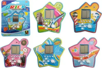 Loja elektronike xhepi Lean Sport Brick Game, ekran i vogël, për fëmijë 3+, shumëngjyrëshe