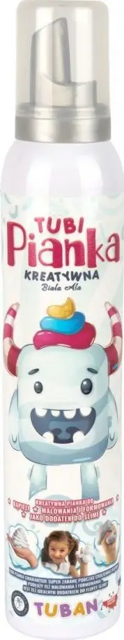 Shkumë banje për fëmijë Tuban Tubi Foam White Ala, 200ml, e bardhë