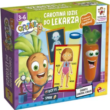 Lojë edukative Lisciani Carotina Goes to the Doctor, për trupin e njeriut, 3+ vjeç, shumëngjyrëshe