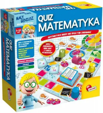 Lojë edukative Lisciani Little Genius Quiz Mathematics, shumëngjyrëshe