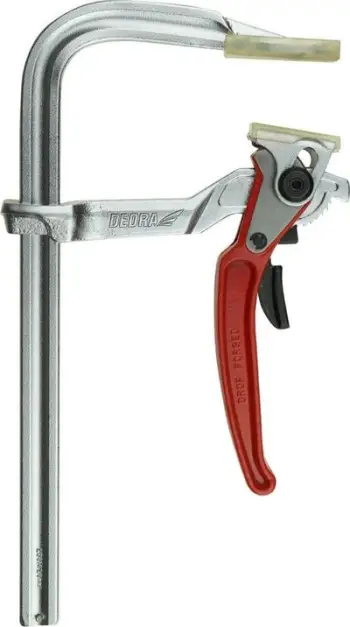 Kapëse marangozësh Dedra Ratchet F, 200 mm, thellësi 120 mm, blu