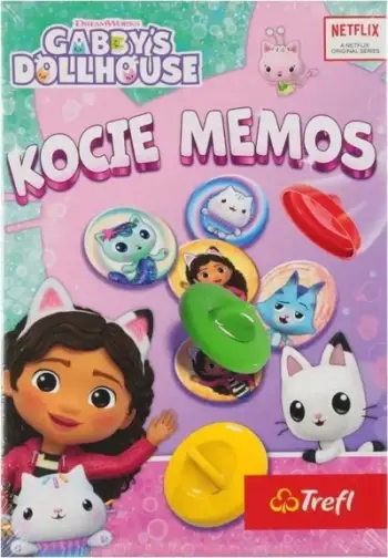 Loja memori Trefl Cat Memos Gabis Dollhouse, për fëmijë, shumëngjyrëshe