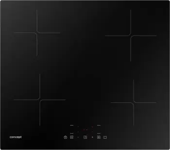Pianurë me induksion Concept IDV1360, 4 zona, 60cm, e zezë
