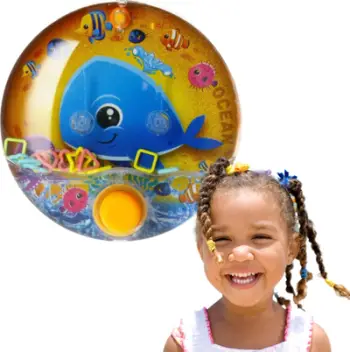 Loja me ujë Mega Creative Water Game Sea, dorezë portative, motive detare, shumëngjyrëshe