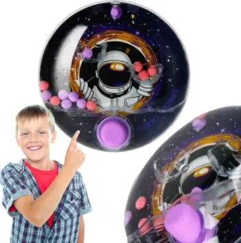 Lojë uji dore Space Round, 10 cm, shumëngjyrëshe