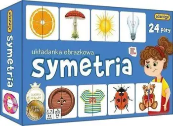Lojë edukative Adamigo Picture Puzzle Symmetry, 48 pllaka, për fëmijë 3+
