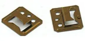 Kapëse për panele MDF ŁBS 2.5, set 100 copë, metalike, gri