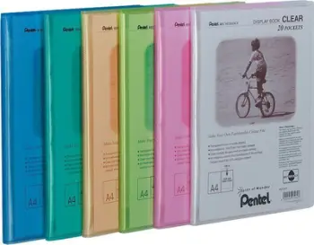 Album dokumentesh Pentel Display Book A4, 20 xhepa, blu