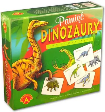 Loja memori Alexander Game Memory Dinosaurs 0533, me dinosaurë, për fëmijë
