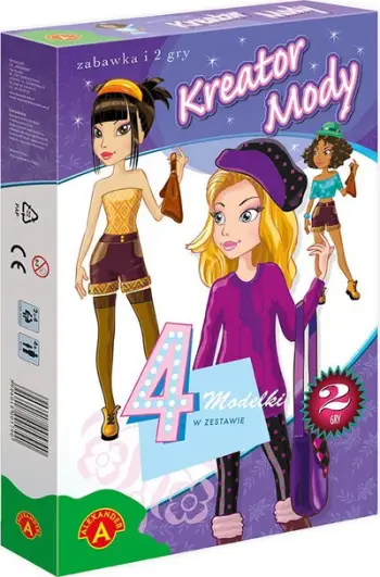 Lojë kreative moda Alexander Kreator Mody, 4 modele, set për vizatim, shumëngjyrëshe