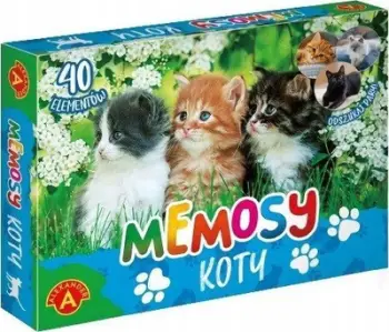 Lojë memorie Memosy Cats Alexander, figura mace, shumëngjyrëshe